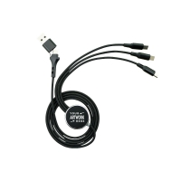 3-in-1 Long Charging Cable with Light Up Logo