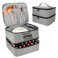 Multifunctional Double-Layer Nail Polish Storage Bag