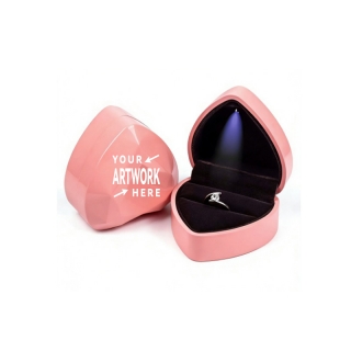 LED Light Heart Shaped Ring Box